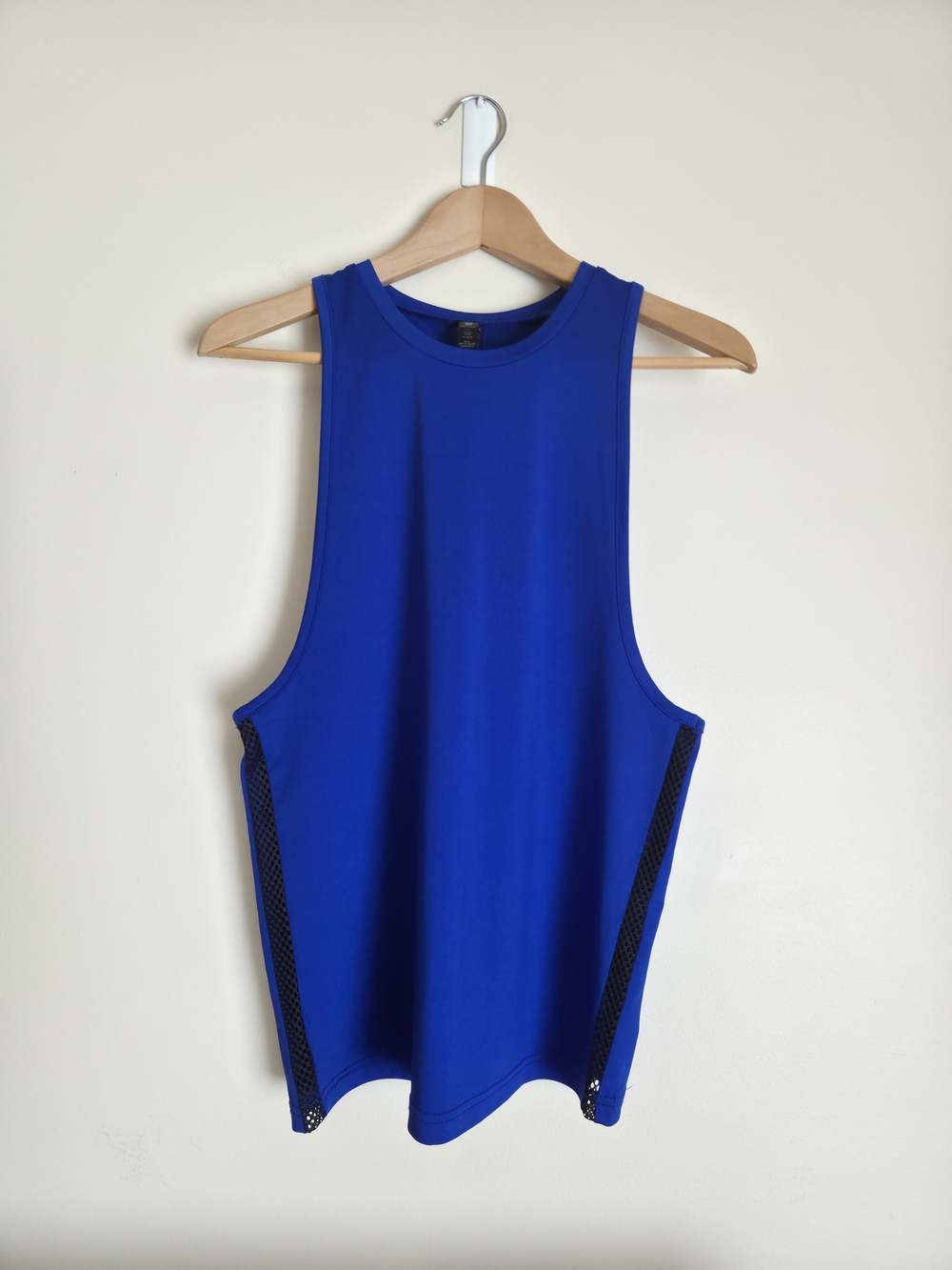 Reflex Royal Blue Women's Athletic Tank with Side Mesh